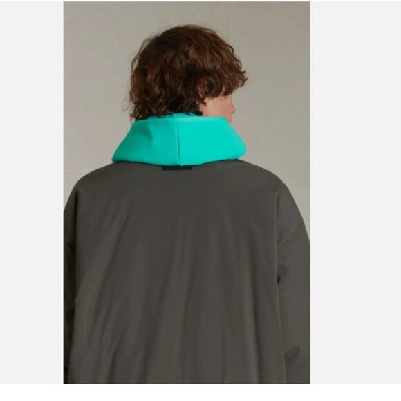 ESSENTIALS Fear of God Ink Filled Oversized Jacket Puffer Men's Size L Relaxed - Picture 5 of 11